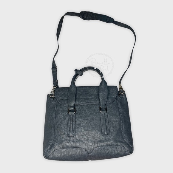 3.1 Phillip Large Grey Leather Silver Pashli Tote - Picture 9 of 16